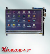 ODROID-VU7 : 7inch HDMI display with Multi-touch
