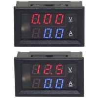 0-100V voltage and current VA DC DC Combo Dual Display LED digital display digital voltmeter car electric DSN-VC288