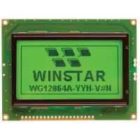 Winstar 128x64 GLCD Green WG12864A-YYH-V#N