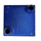 Water Cooling Element 4x4Cm Right Inlet Anodized